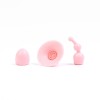 Розовый вибратор-брелок с 3 сменными насадками фото 4 — pink-kiss