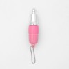 Розовый вибратор-брелок с 3 сменными насадками фото 5 — pink-kiss