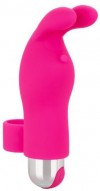 Розовая пулька-насадка на палец Finger Bunny - 8,25 см. фото 1 — pink-kiss