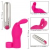 Розовая пулька-насадка на палец Finger Bunny - 8,25 см. фото 3 — pink-kiss