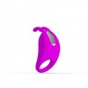 Лиловое эрекционное кольцо с вибрацией Rabbit Vibrator фото 3 — pink-kiss