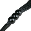 Черная силиконовая плеть Silicone Whip - 32 см. фото 3 — pink-kiss