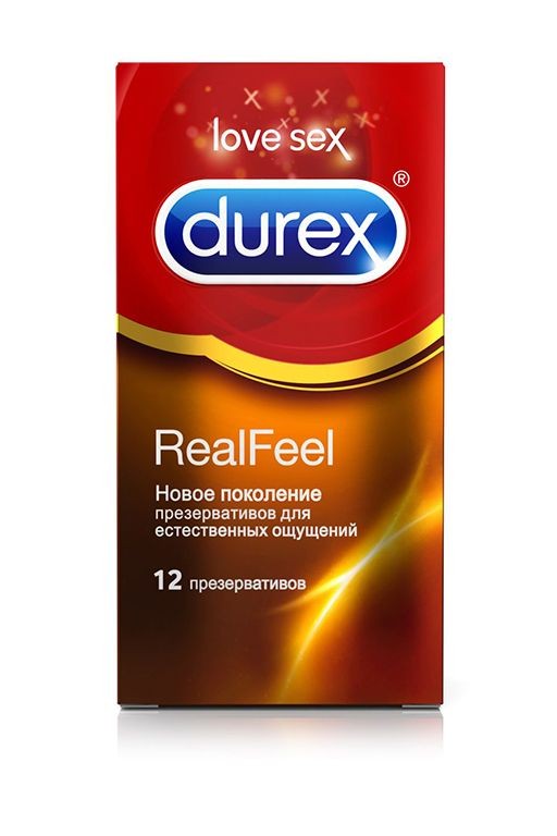 Презервативы Durex RealFeel для естественных ощущений - 12 шт. фото 1 — pink-kiss