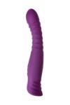 Фиолетовый гибкий вибратор Lupin с ребрышками - 22 см. фото 1 — pink-kiss