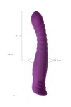 Фиолетовый гибкий вибратор Lupin с ребрышками - 22 см. фото 11 — pink-kiss