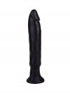 Чёрный анальный фаллоимитатор без мошонки - 14 см. фото 1 — pink-kiss