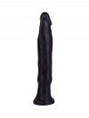 Чёрный анальный фаллоимитатор без мошонки - 14 см. фото 2 — pink-kiss