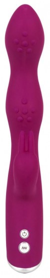 Фиолетовый вибратор A & G-Spot Rabbit Vibrator для стимуляции зон G и A - 23,6 см. фото 3 — pink-kiss