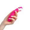 Ярко-розовый клиторальный стимулятор с вращающимися лепестками - 14,5 см. фото 5 — pink-kiss