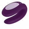 Фиолетовый вибратор для пар Double Joy с управлением через приложение фото 2 — pink-kiss