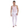 Белый полупрозрачный комплект: майка и брюки фото 1 — pink-kiss