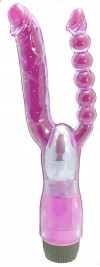 Двойной анально-вагинальный вибромассажер Xcel - 25 см. фото 1 — pink-kiss
