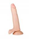 Реалистичный фаллоимитатор №6 с мошонкой и подкрашенной головкой - 16,5 см. фото 2 — pink-kiss