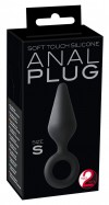 Чёрная анальная пробка Soft Touch Plug S - 12,1 см. фото 2 — pink-kiss