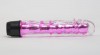 Прозрачно-розовой вибратор с пупырышками - 17,5 см. фото 2 — pink-kiss