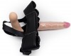 Реалистичный страпон Woman Midi с вагинальной пробкой - 19 см. фото 6 — pink-kiss