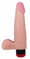 Мультискоростной вибромассажёр телесного цвета - 18,5 см. фото 1 — pink-kiss