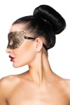 Золотистая карнавальная маска "Альтаир" фото 2 — pink-kiss