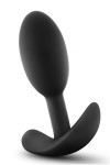 Черный анальный стимулятор Vibra Slim Plug Small - 8,8 см. фото 1 — pink-kiss