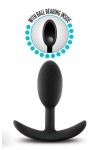 Черный анальный стимулятор Vibra Slim Plug Small - 8,8 см. фото 5 — pink-kiss