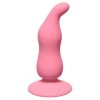 Розовая анальная пробка Waved Anal Plug Pink - 11 см. фото 1 — pink-kiss