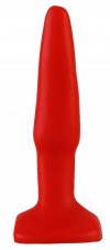 Красная анальная пробка - 10 см. фото 1 — pink-kiss