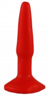 Красная анальная пробка - 10 см. фото 2 — pink-kiss