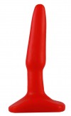 Красная анальная пробка - 10 см. фото 3 — pink-kiss