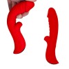 Красный вибромассажер 5" Silicone Wild Passion - 19,1 см. фото 5 — pink-kiss