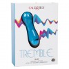Голубой мини-вибратор Tremble Tease - 12 см. фото 2 — pink-kiss