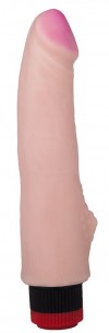 Реалистичный вибромассажёр с наростом у основания - 18,5 см. фото 1 — pink-kiss