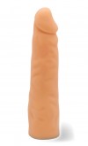 Телесная насадка-фаллос на трусиках с плугом - 16,5 см. фото 3 — pink-kiss