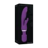 Фиолетовый двусторонний вибростимулятор G Motion Rabbit Wand - 25,4 см. фото 2 — pink-kiss