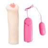 Вибрирующий мастурбатор-вагина с нежными губками Lily - 18 см. фото 2 — pink-kiss
