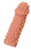 Телесная насадка на фаллос с бугорками Extreme Sleeve 010 S-size - 14,7 см. фото 1 — pink-kiss