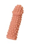 Телесная насадка на фаллос с бугорками Extreme Sleeve 010 S-size - 14,7 см. фото 5 — pink-kiss