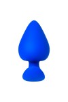 Синяя коническая пробочка из силикона - 11,5 см.  фото 4 — pink-kiss