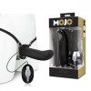 Черный полый страпон с вибрацией Mojo Ghia - 16 см. фото 1 — pink-kiss