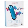 Голубой мини-вибратор Tremble Tickle - 12,75 см. фото 2 — pink-kiss