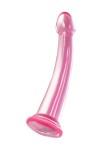 Розовый нереалистичный фаллоимитатор Jelly Dildo L - 20 см. фото 4 — pink-kiss