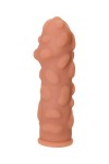 Телесная насадка на фаллос с крупными бугорками Extreme Sleeve 011 S-size - 12,7 см. фото 3 — pink-kiss