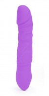 Фиолетовый вибратор-ротатор KING - 22,6 см. фото 1 — pink-kiss