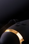 Чёрный вибратор WANAME Thunder с клиторальным отростком - 24,2 см. фото 15 — pink-kiss
