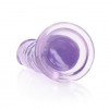 Фиолетовый фаллоимитатор Crystal Clear на присоске - 22 см. фото 3 — pink-kiss