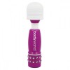 Фиолетово-белый жезловый мини-вибратор с кристаллами Mini Massager Neon Edition фото 1 — pink-kiss