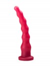 Розовый удлинённый анальный стимулятор с шариками - 22 см. фото 2 — pink-kiss