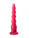 Розовый удлинённый анальный стимулятор с шариками - 22 см. фото 3 — pink-kiss