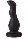 Чёрный анальный стимулятор для массажа простаты - 13,5 см. фото 1 — pink-kiss
