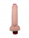 Вибратор реалистичной формы из неоскин - 18,6 см. фото 3 — pink-kiss