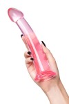 Розовый нереалистичный фаллоимитатор Jelly Dildo XL - 22 см. фото 5 — pink-kiss